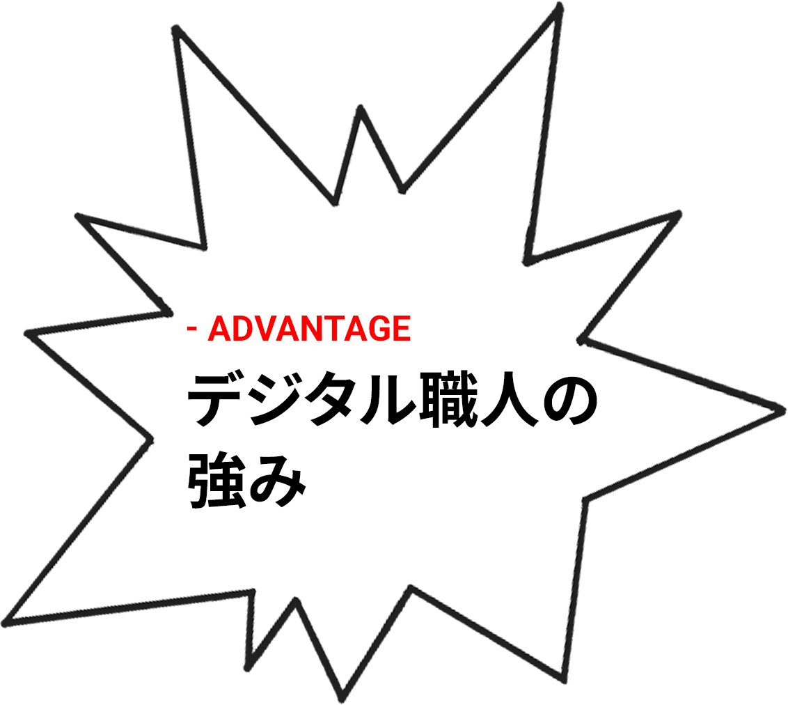デジタル職人の強み